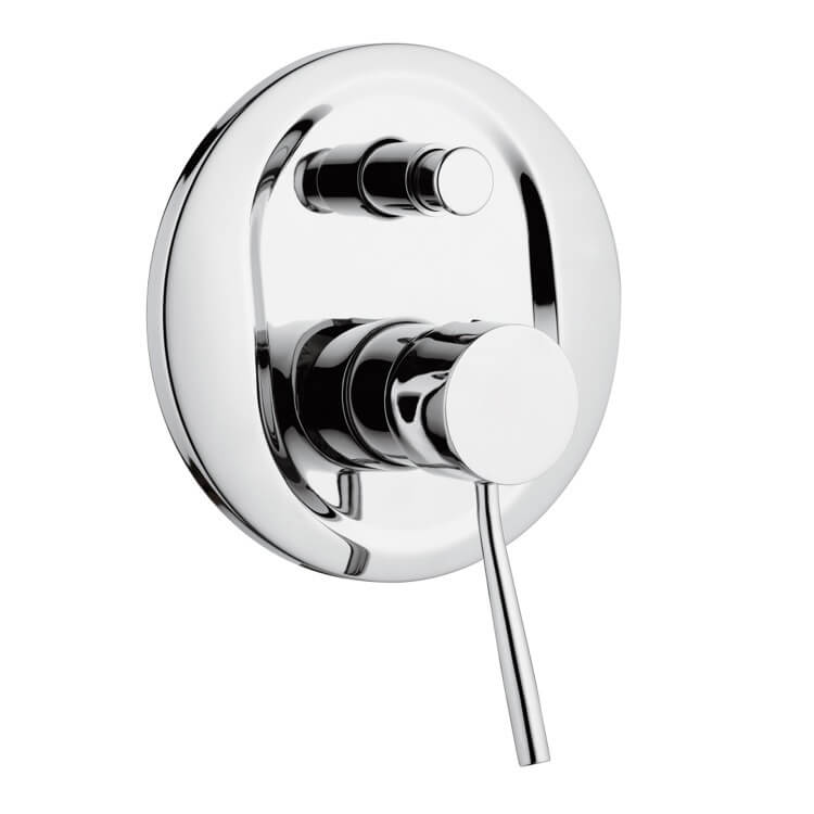 Diverter, Remer N09-CR, Built-In Single-Lever Bath and Shower Mixer